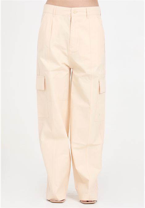 Women's premium essentials ripstop beige trousers ADIDAS ORIGINALS | IU2695.